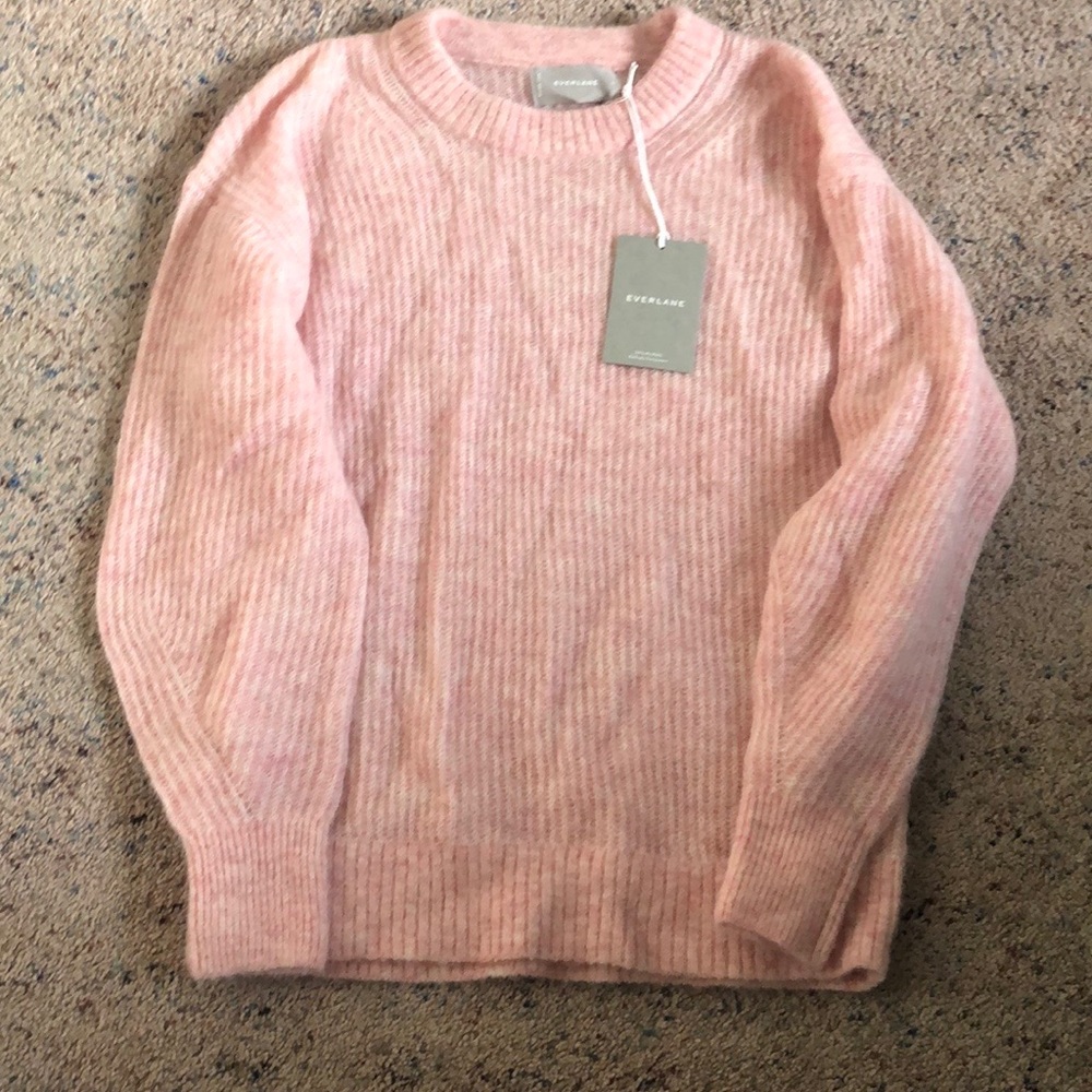 Pink alpaca sweater
